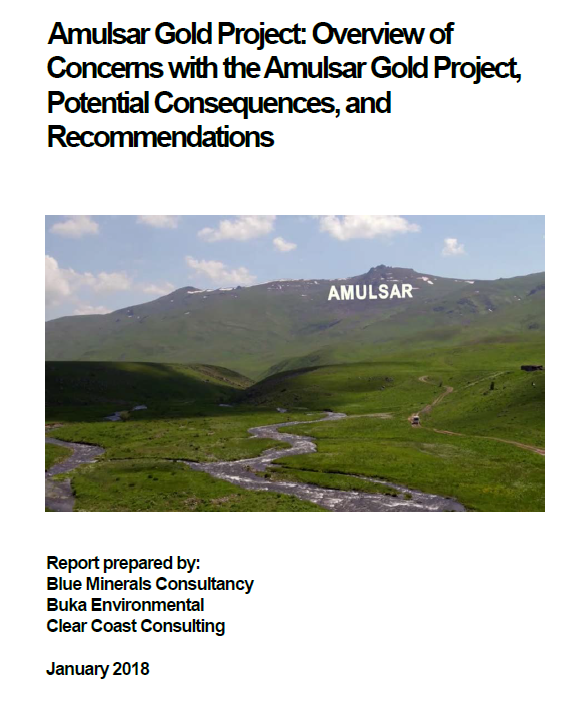About gold mine project in Amulsar presented by Lydian International