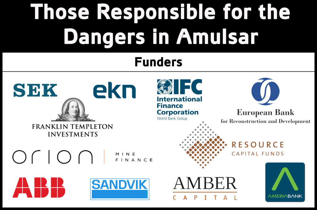 Those Responsible for Funding and Equipping mining in Amulsar